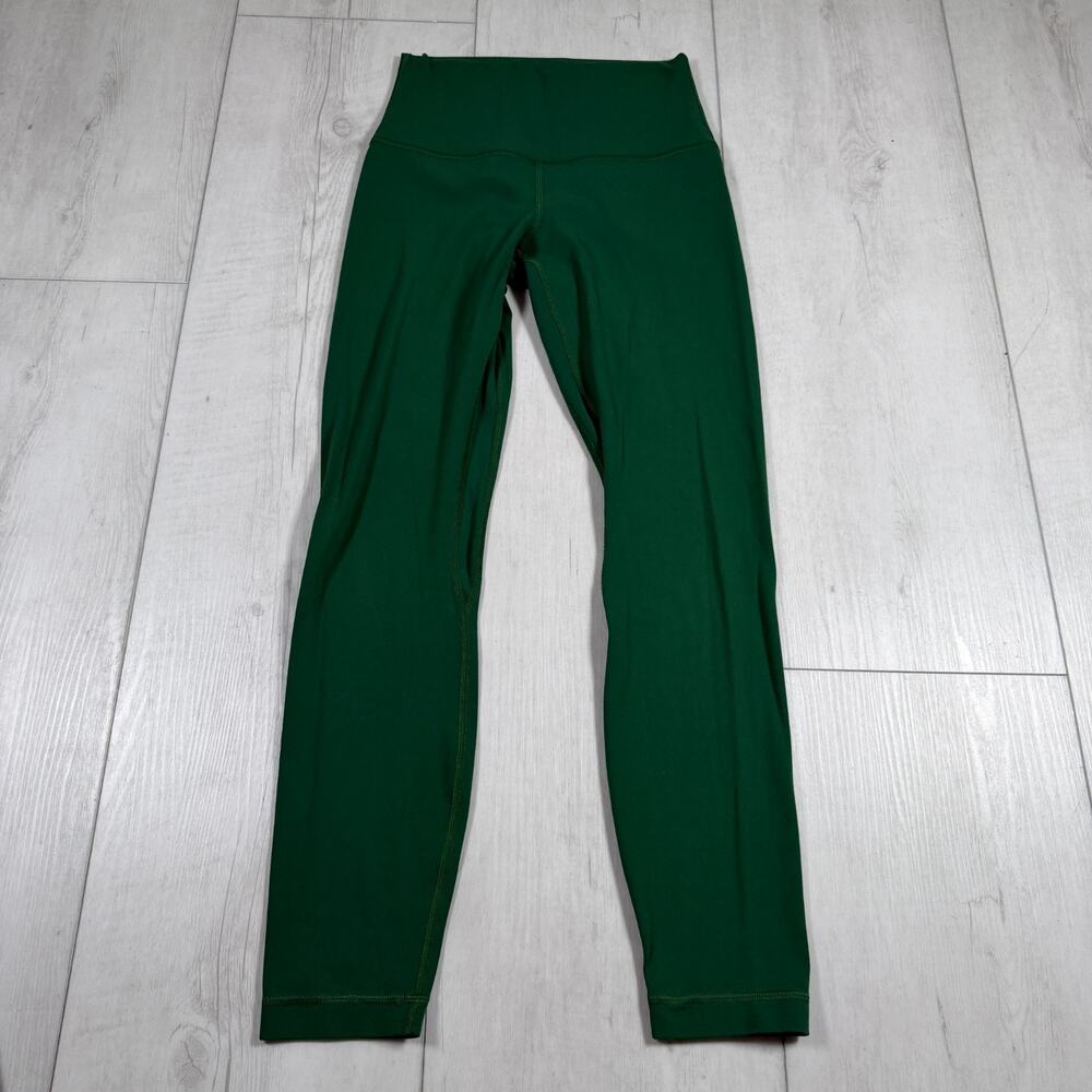Lululemon Women’s 4 Align High Rise Leggings Green Yoga Pilates Workout